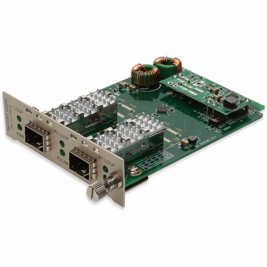 AddOn 10G OEO Converter (3R Repeater) with 2 Open SFP+ Slots Media Converter Card for our rack or Standalone Systems