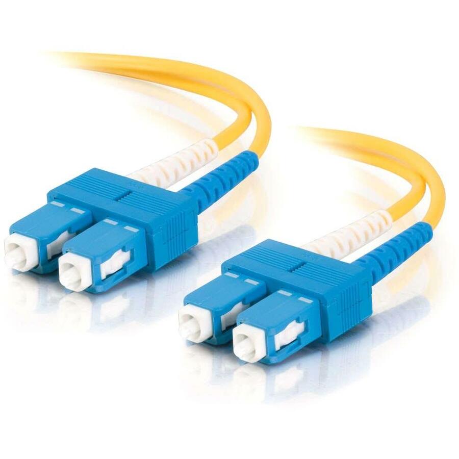 C2G-3m SC-SC 9/125 OS1 Duplex Singlemode Fiber Optic Cable (TAA Compliant) - Yellow