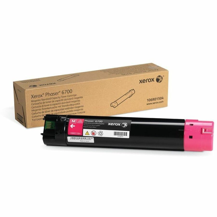 Xerox Genuine Phaser™ 6700 Magenta Standard capacity Toner Cartridge (5000 Pages) - 106R01504