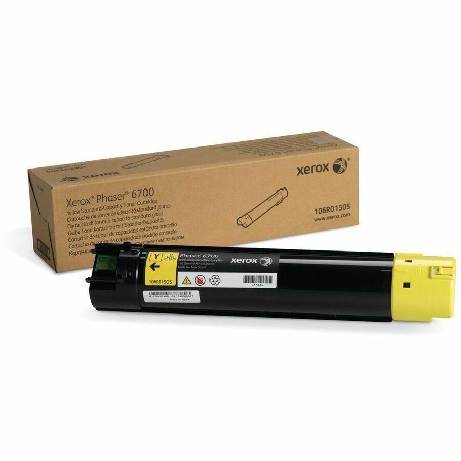 Xerox Genuine Phaser™ 6700 Yellow Standard capacity Toner Cartridge (5000 Pages) - 106R01505
