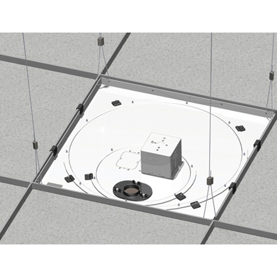 Chief Speed-Connect Suspended Ceiling Tile Replacement Kit - With Power Outlet Housing - White