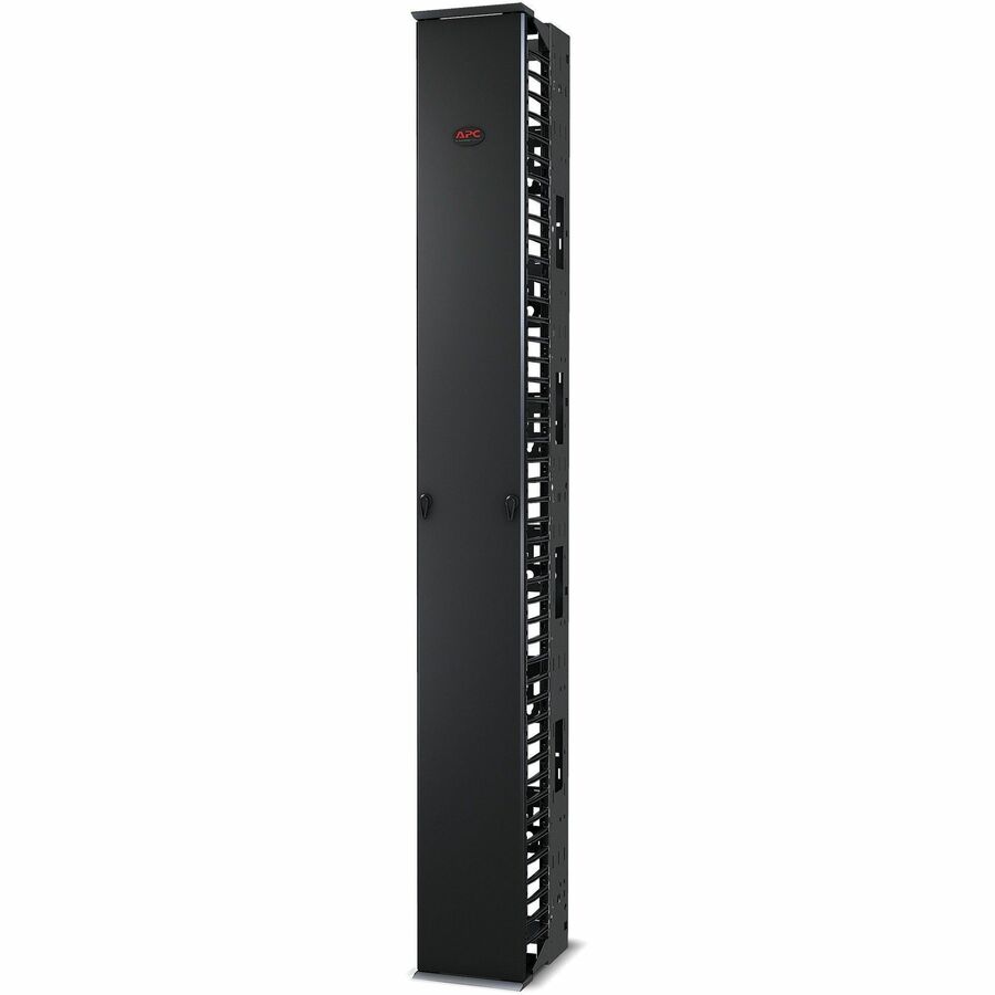 APC Performance, Vertical Cable Manager for 2 & 4 Post Racks, 84"H x 10"W, Single-Sided with Door