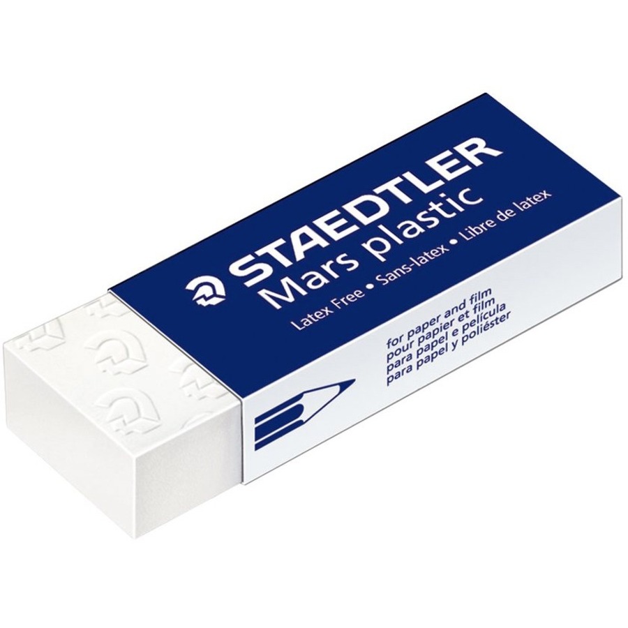 One Source Office Supplies :: Office Supplies :: Writing & Correction ::  Correction Supplies & Erasers :: Erasers :: Staedtler Mars Plastic Eraser -  White - Plastic - Lead Pencil - 2.50 (