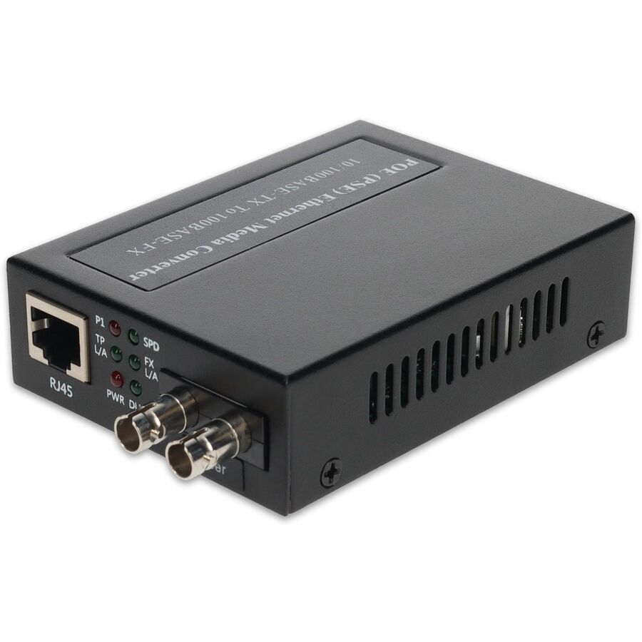AddOn 10/100Base-TX(RJ-45) to 100Base-LX(ST) SMF 1310nm 20km POE Media Converter