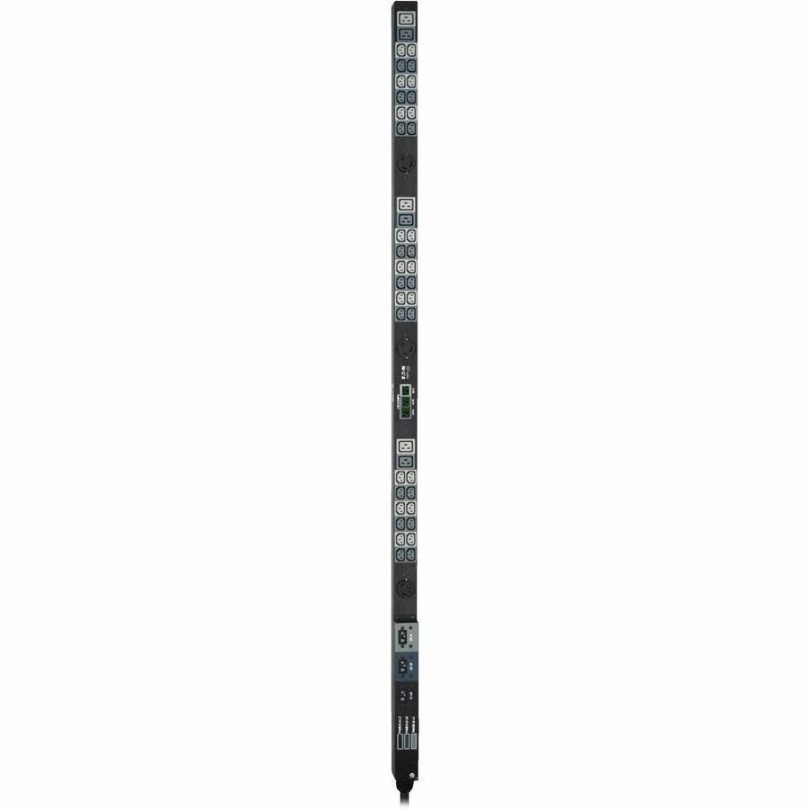 Eaton Tripp Lite Series 14.4kW 3-Phase Local Metered PDU, 208V Outlets (36 C13, 6 C19, 3 L6-30R) Hubbell 50A CS8365C, 6 ft. (1.83 m) Cord, 0U Vertical, TAA