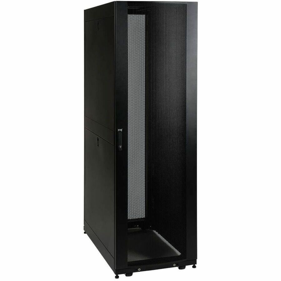Tripp Lite by Eaton 45U SmartRack Standard-Depth Rack Enclosure Cabinet with doors side panels & shock pallet packaging