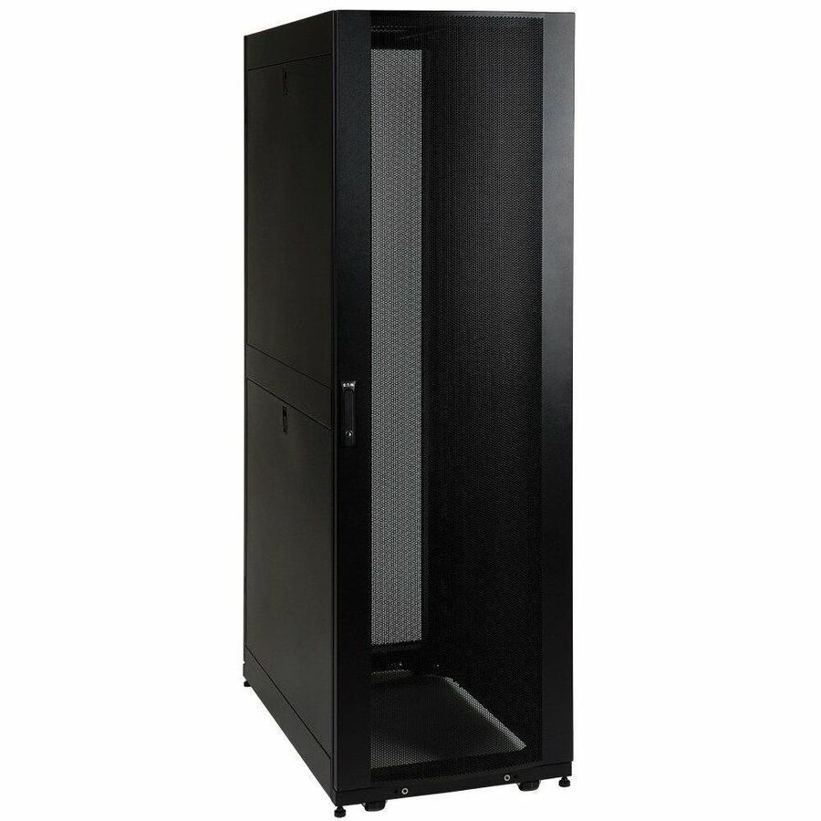 Tripp Lite by Eaton 42U SmartRack Shallow-Depth Rack Enclosure Cabinet Threaded 10-32 Mounting Holes with doors & side panels