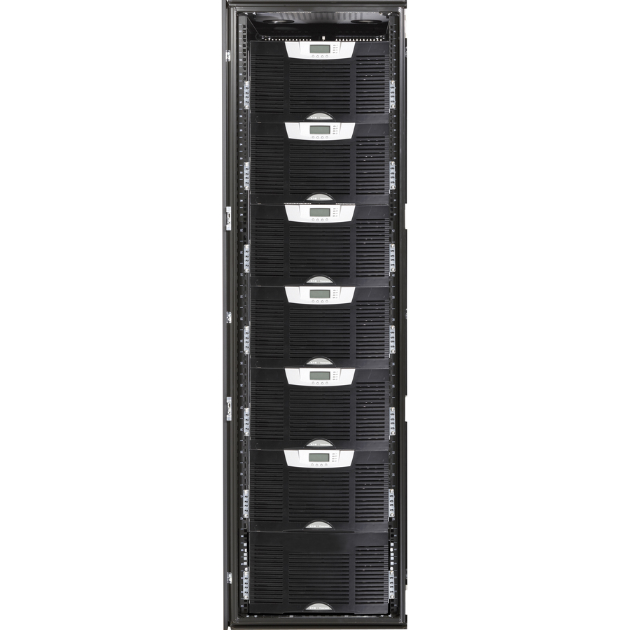 Eaton BladeUPS, 60 kVA, 60 kW, 208Y/120V, 180A, Black, Fixed connection, 2141 watts, 7303 BTU/hr (HE mode), 6123 watts, 20880 BTU/hr (Normal mode), (6) available communication slots