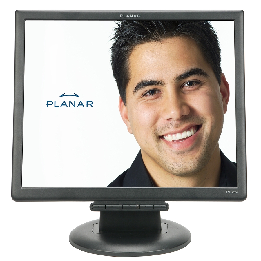 Planar PL1700 17" Class SXGA LCD Monitor - 4:3 - Black