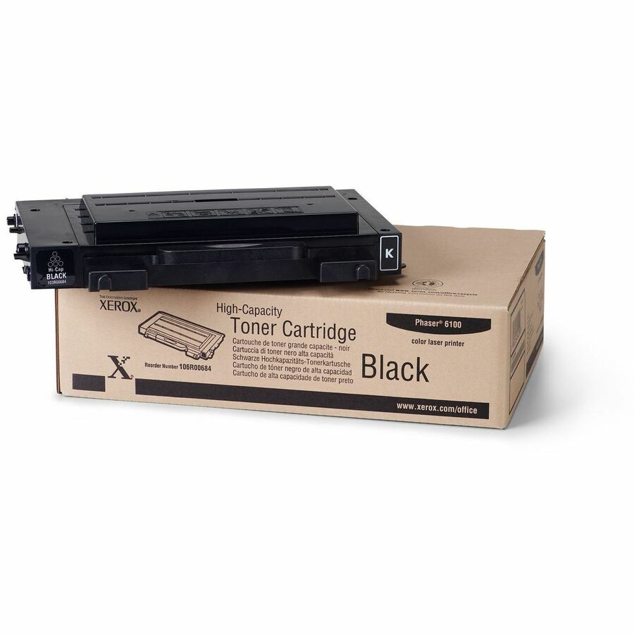 Xerox Genuine Phaser™ 6100 Black High capacity Toner Cartridge (7000 Pages) - 106R00684