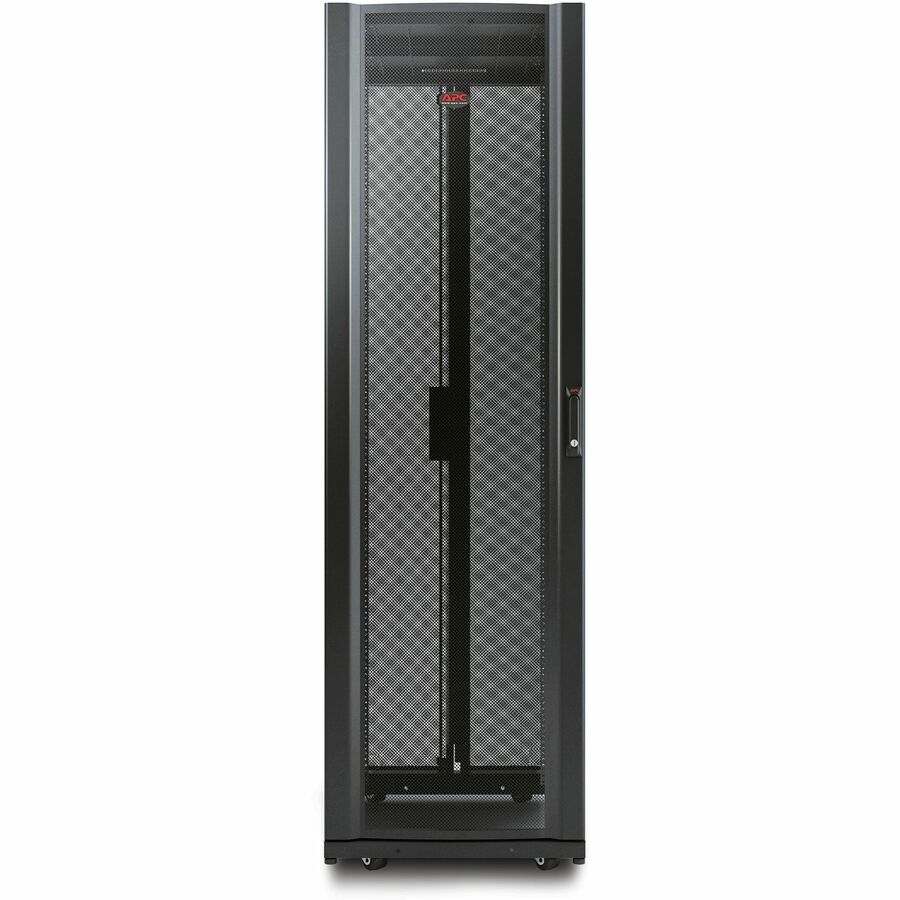 APC NetShelter AV, Server Rack Enclosure, 42U, 10-32 Threaded Rails, Black, 1991H x 600W x 825D mm