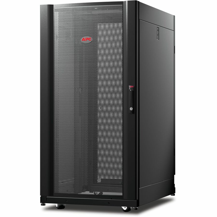 APC NetShelter AV, Server Rack Enclosure, 24U, 10-32 Threaded Rails, Black, 1199H x 600W x 806D mm