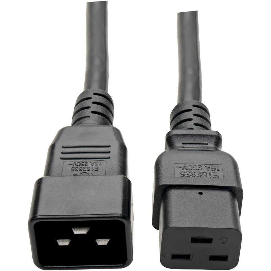 Tripp Lite by Eaton Power Extension Cord C19 to C20 - Heavy-Duty 20A 250V 12 AWG 10 ft. (3.05 m) Black