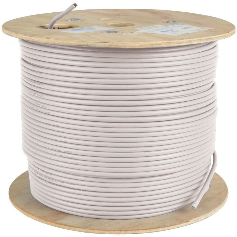 Tripp Lite by Eaton Cat5e 350 MHz Solid Core (UTP) PVC Bulk Ethernet Cable - White 1000 ft. (304.8 m) TAA