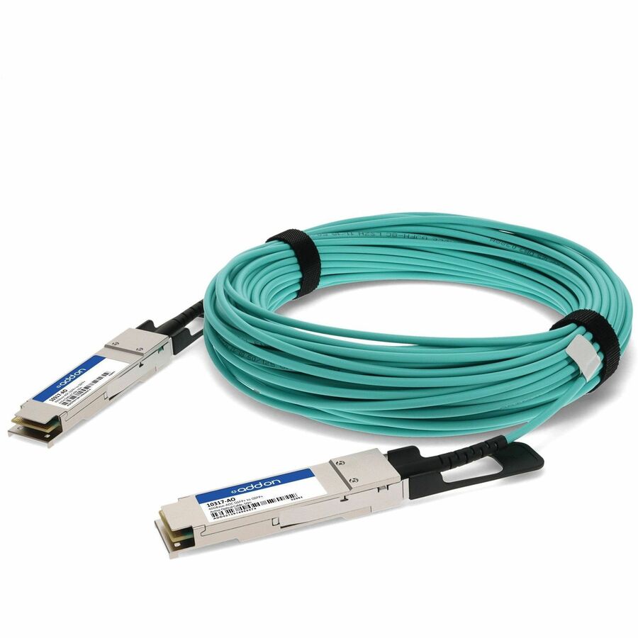 AddOn Extreme Networks® 10317 Compatible TAA Compliant 40GBase-AOC QSFP+ Active Optical Cable (850nm, MMF, 50m)