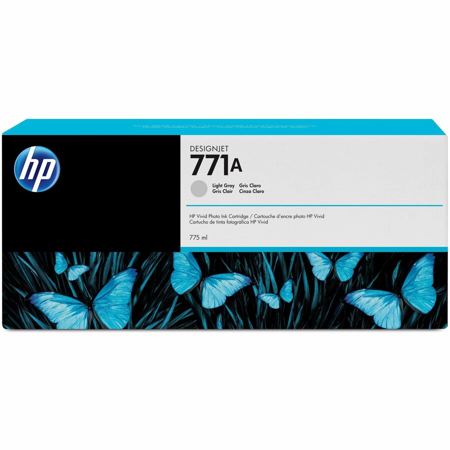 HP 771A (B6Y22A) Original Inkjet Ink Cartridge - Single Pack - Light Gray - 1 Each