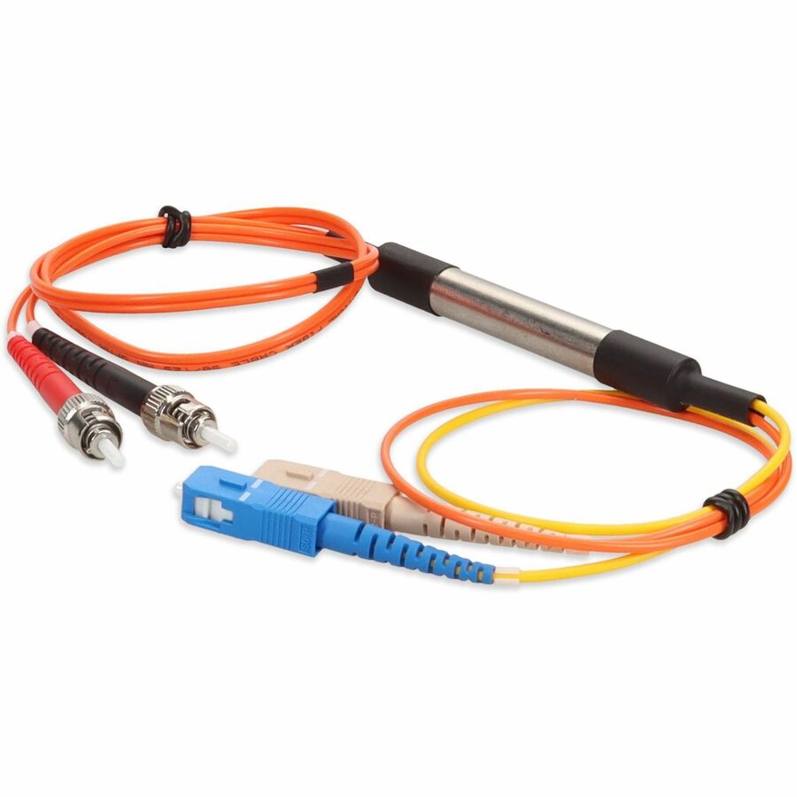 AddOn 1m ST (Male) Orange OM2 to SC (Male) Yellow OS2 Duplex OFNR Mode Conditioning Cable