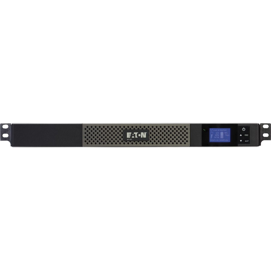 Eaton 5P UPS 750VA 600W 120V Line-Interactive UPS, 5-15P, 5x 5-15R Outlets, True Sine Wave, Cybersecure Network Card Option, 1U