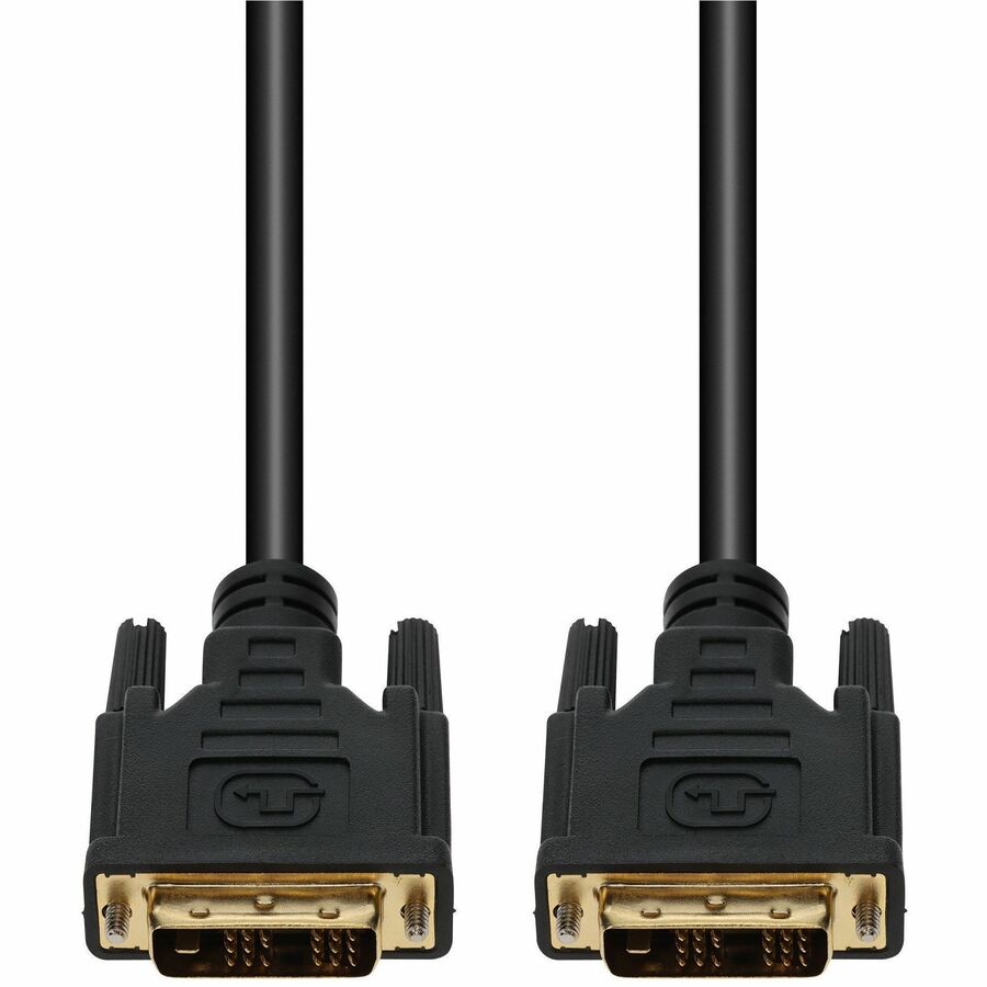 AddOn 15ft DVI-D Single Link-18+1 pin (Male) to DVI-D Single Link-18+1 pin (Male) Black Cable, 1080P 60Hz