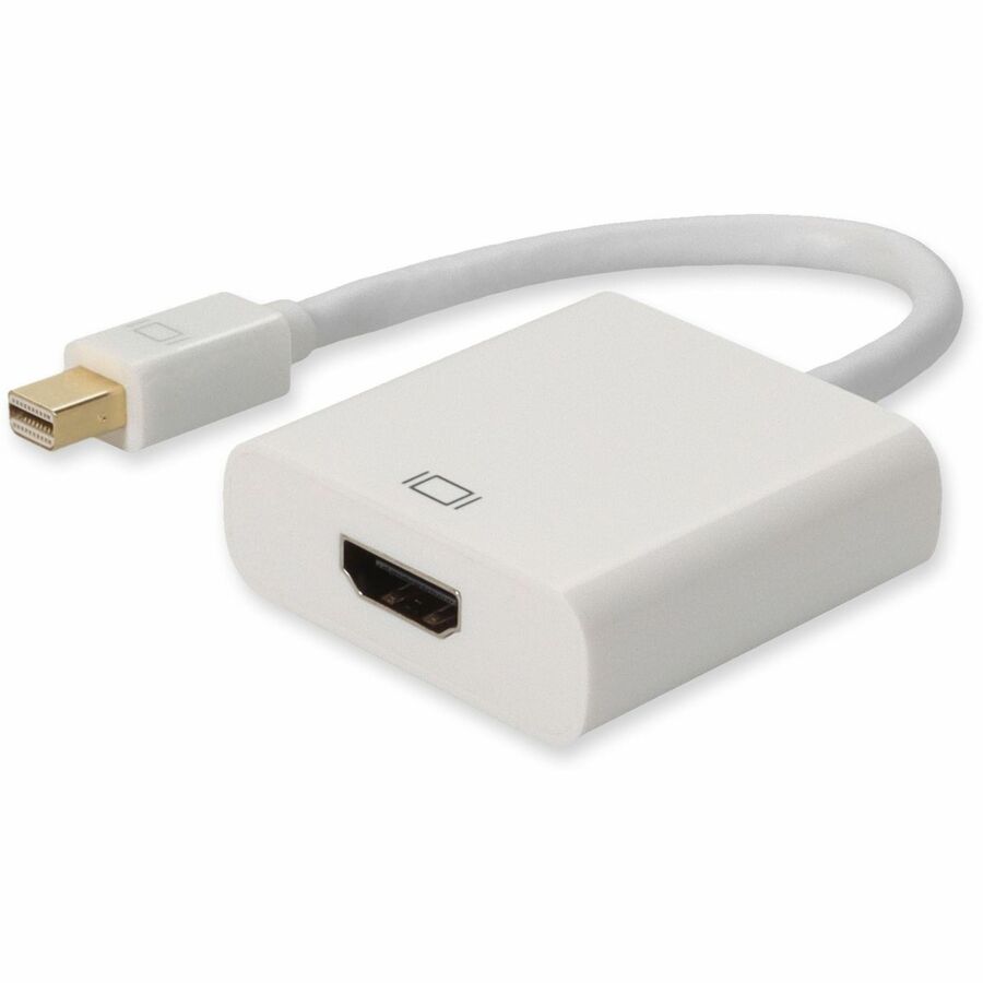 Mini-DisplayPort 1.1 Male to HDMI 1.3 Female White Adapter For Resolution Up to 2560x1600 (WQXGA)