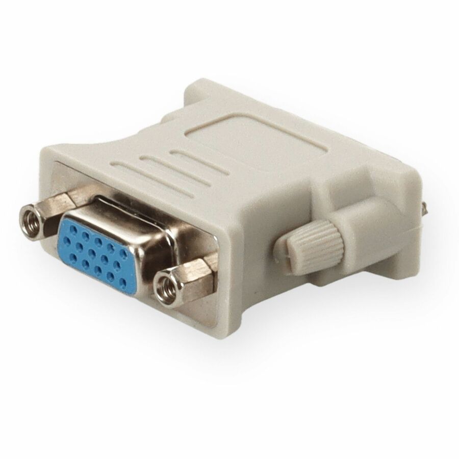 DVI-I (29 pin) Male to VGA Female White Adapter For Resolution Up to 1920x1200 (WUXGA)