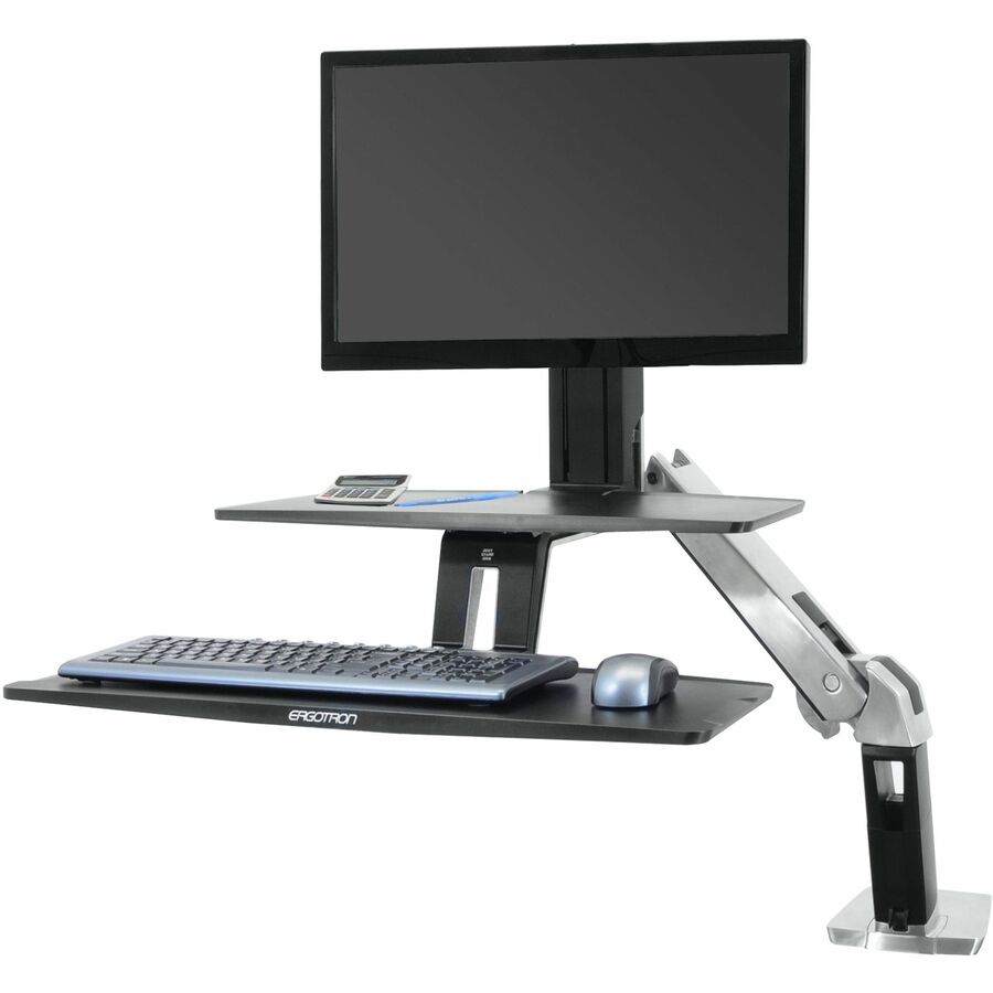 Ergotron WorkFit-A, Single HD Workstation with Suspended Keyboard