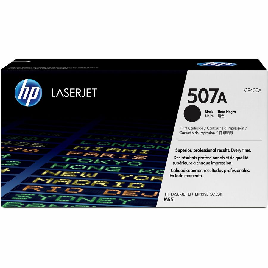 HP 507A Original Laser Toner Cartridge - Single Pack - Black - 1 Each