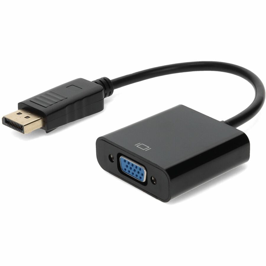 5PK DisplayPort 1.2 Male to VGA Female Black Adapters For Resolution Up to 1920x1200 (WUXGA)