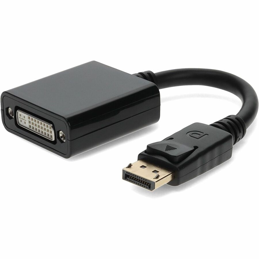 5PK DisplayPort 1.2 Male to DVI-I (29 pin) Female Black Adapters Which Requires DP++ For Resolution Up to 2560x1600 (WQXGA)