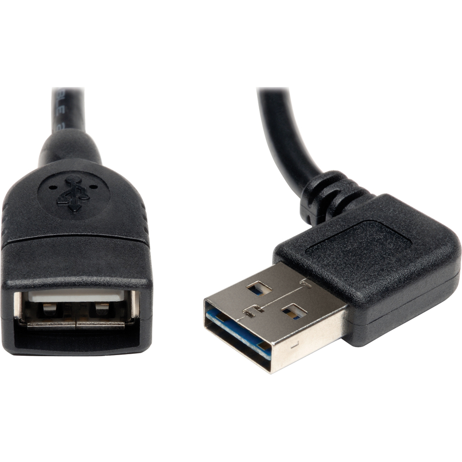 Tripp Lite by Eaton Universal Reversible USB 2.0 Extension Cable (Reversible Right/Left-Angle A to A M/F) 18-in. (45.72 cm)
