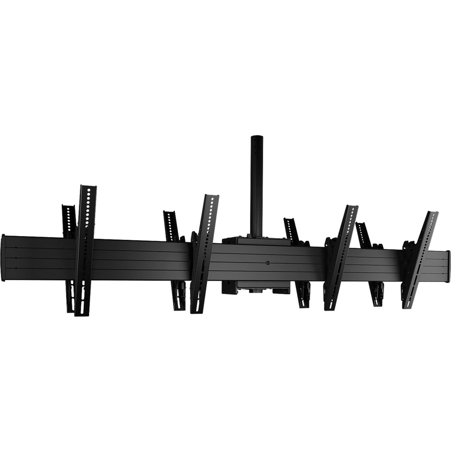 Chief Fusion Large Back-to-Back 2x1 Menu Board Ceiling TV Mount - For 40-55 Inch Flat Panel TVs - Black