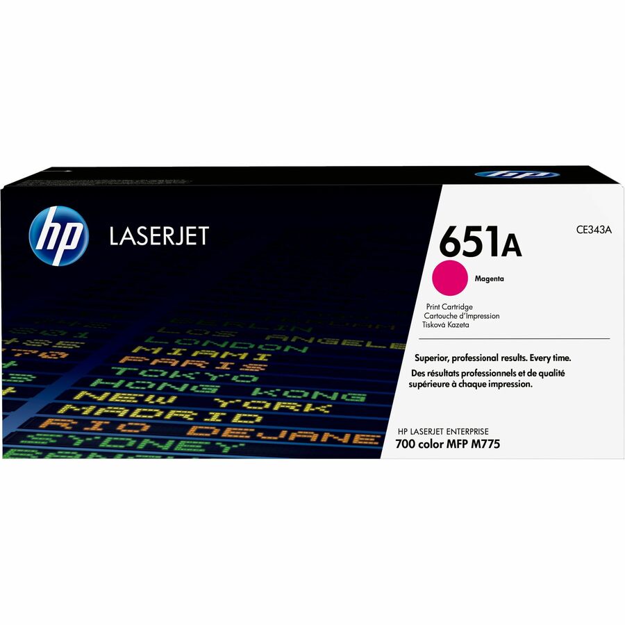 HP 651A Original Laser Toner Cartridge - Yellow - 1 Each