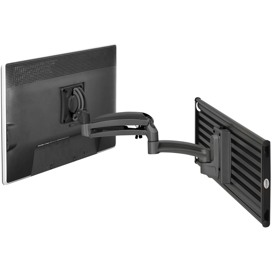 Chief Kontour K1S Dynamic Slatwall Monitor Mount - For 10-30 Inch Displays - Single Monitor Mount - TAA Compliant