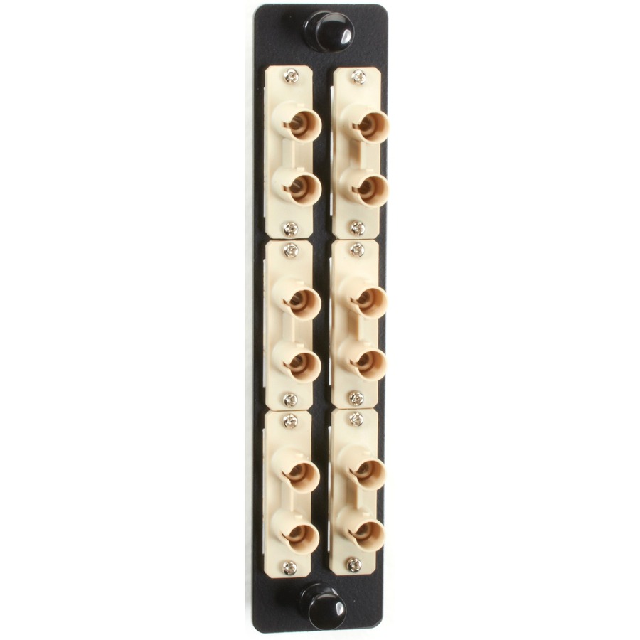 Black Box High-Density Multimode Fiber Adapter Panel - Ceramic Sleeve