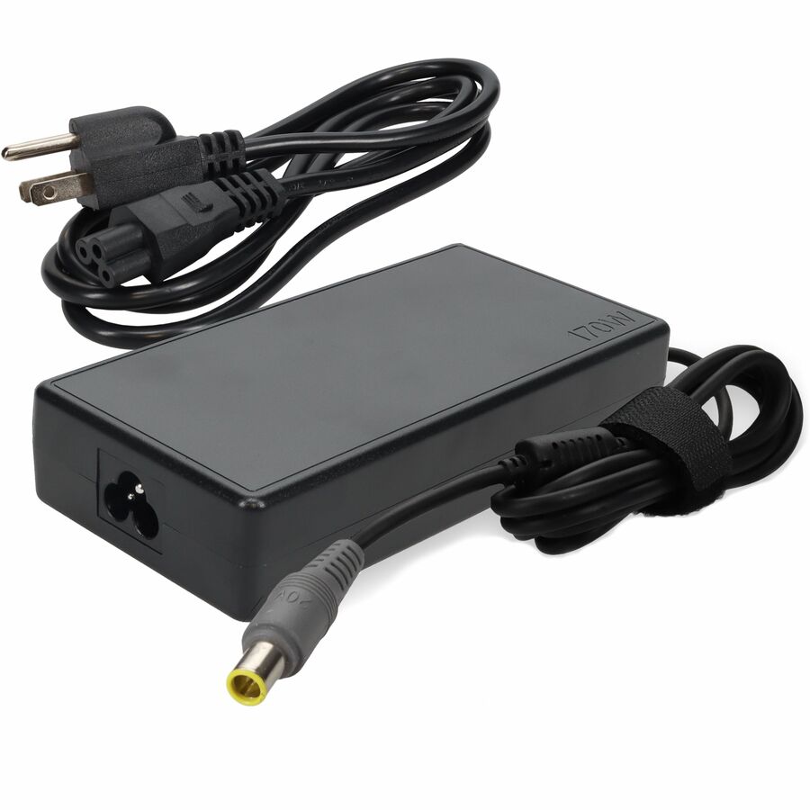 AddOn Lenovo 40Y7696 Compatible 65W 20V at 3.25A Black 7.9 mm x 6.0 mm Laptop Power Adapter and Cable