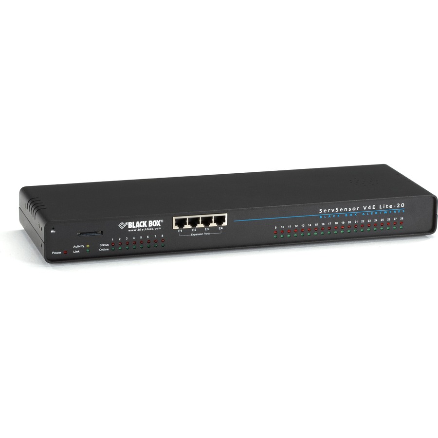 Black Box Gateway - (4) Expansion Ports, (20) Dry-Contact Inputs, 8-Port