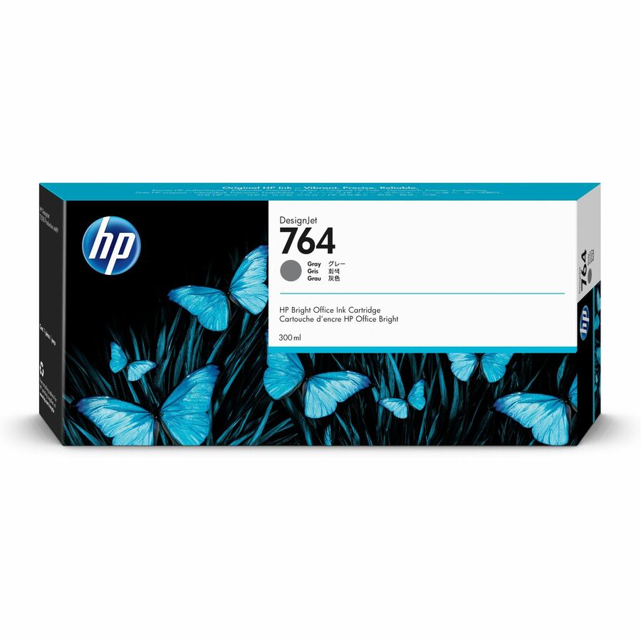 HP 764 Original Ink Cartridge - Single Pack - Gray - 1 Each