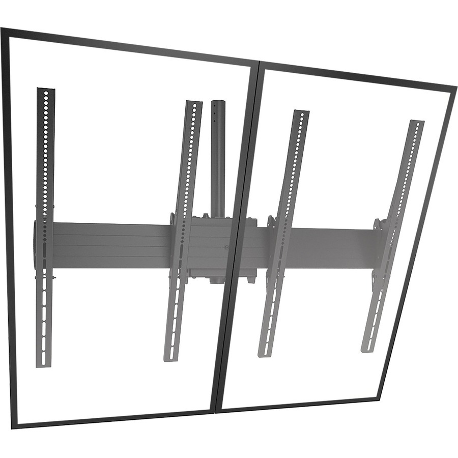 Chief Fusion 2x1 Menu Board Ceiling Display Mount - For Displays 40-55" - Black