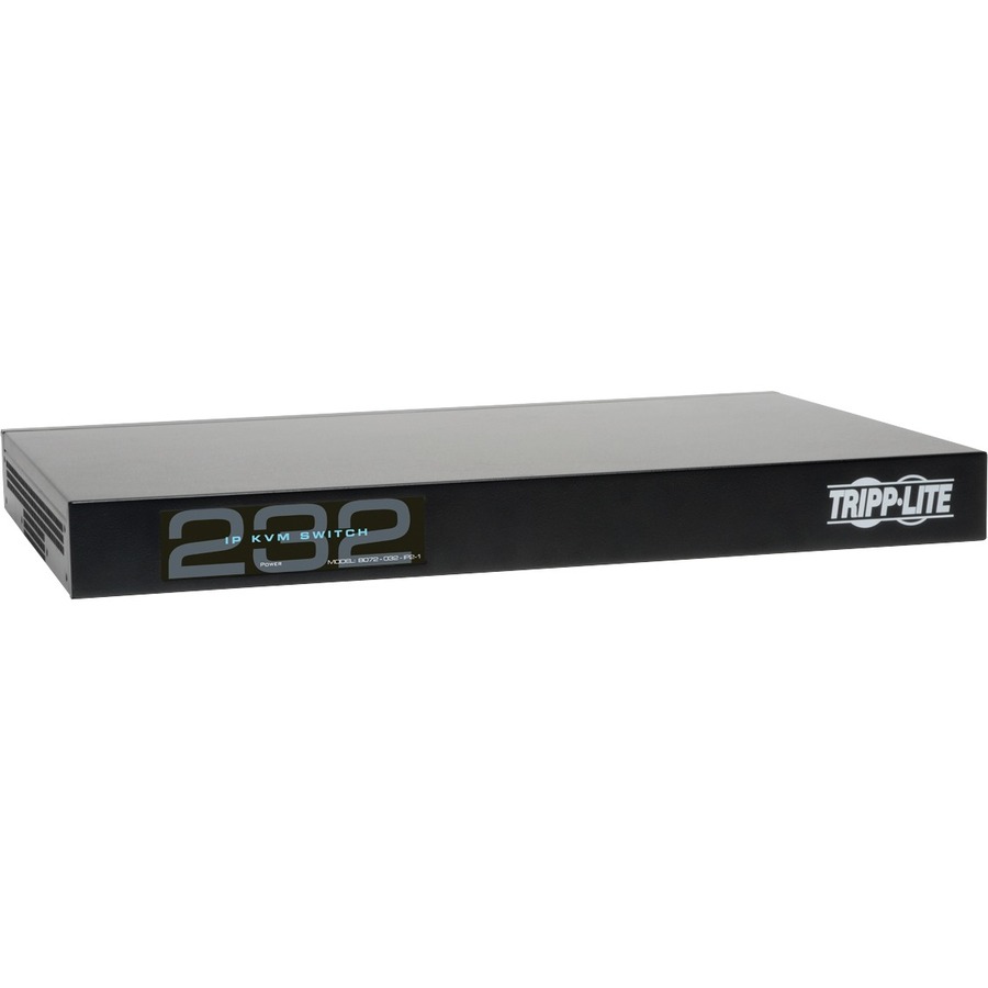 Tripp Lite by Eaton NetCommander 32-Port Cat5 KVM over IP Switch - 2 Remote + 1 Local User 16 USB Dongles 1U Rack-Mount