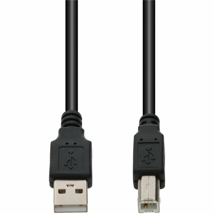 AddOn 15ft USB A 2.0 (Male) to USB B 2.0 (Male) Black Cable, 480Mbps
