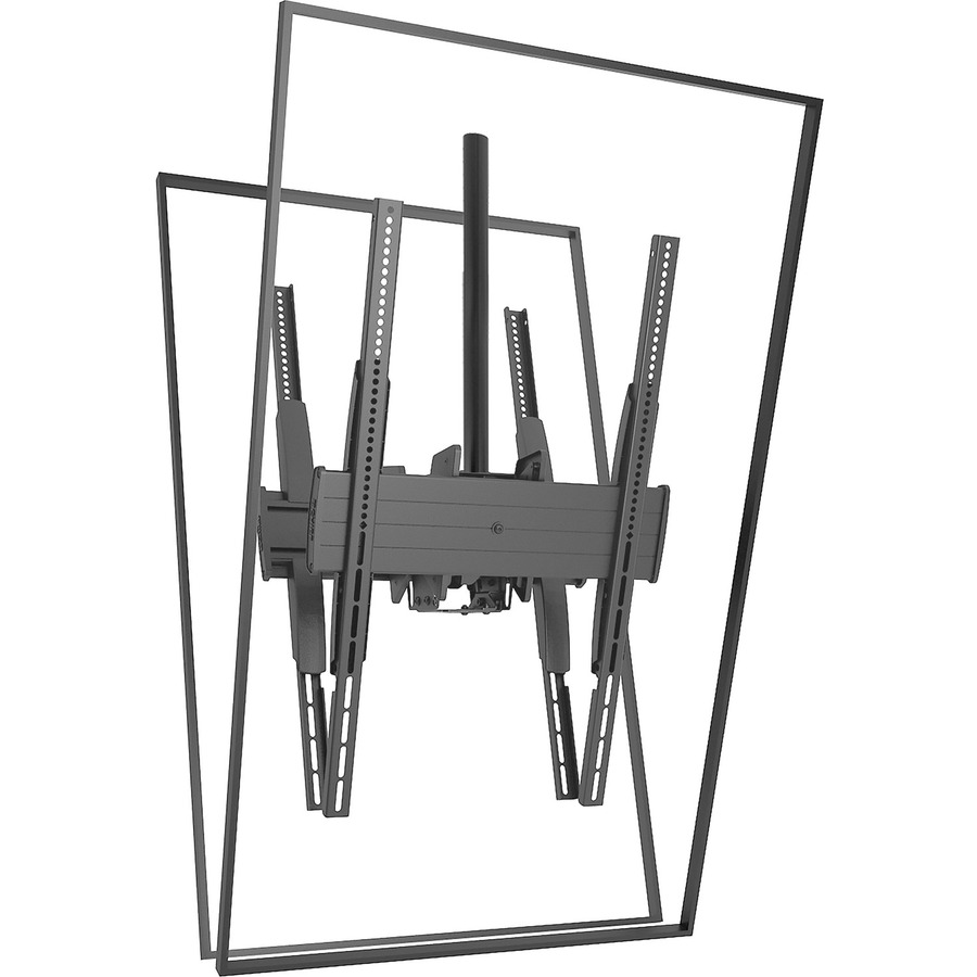 Chief Fusion Large Flat Panel Ceiling Mount - Portrait TV Mount - For 32-60 inch Displays - Dual Display VESA Mount
