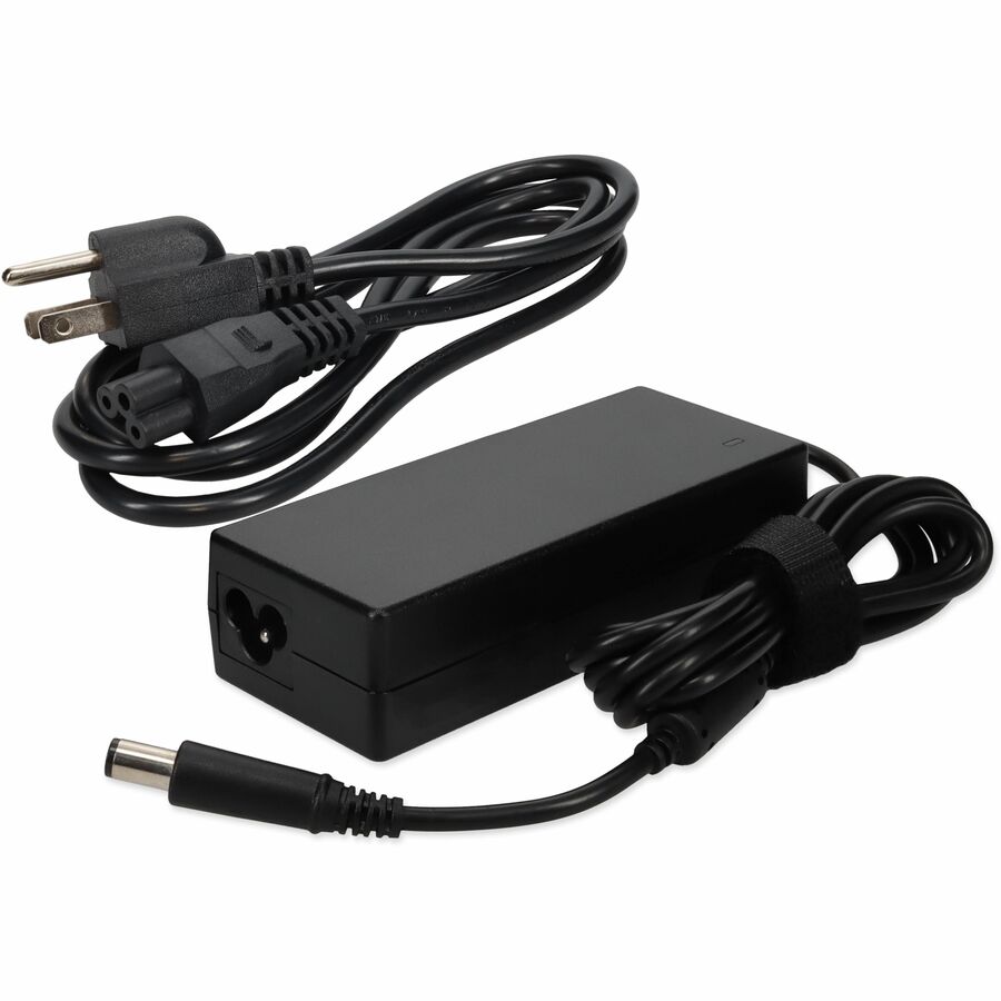 AddOn Dell 332-1833 Compatible 90W 19.5V at 4.62A Black 7.4 mm x 5.0 mm Laptop Power Adapter and Cable