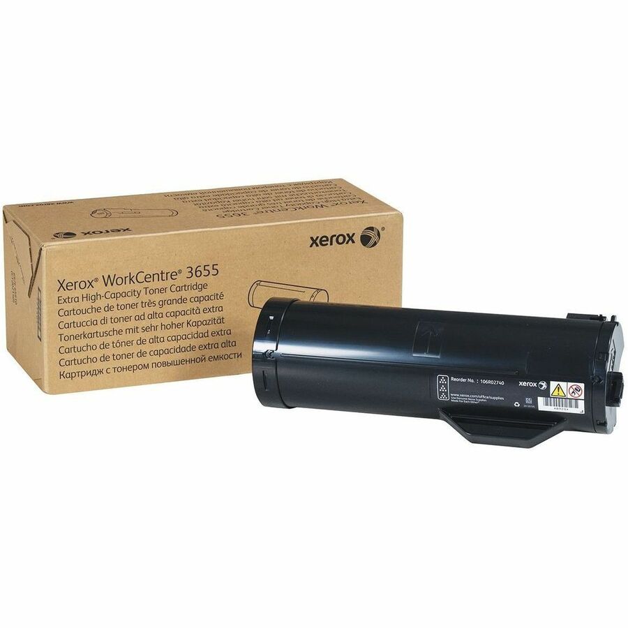 Xerox Genuine WorkCentre® 3655/3655i Black Extra High capacity Toner Cartridge (25900 Pages) - 106R02740