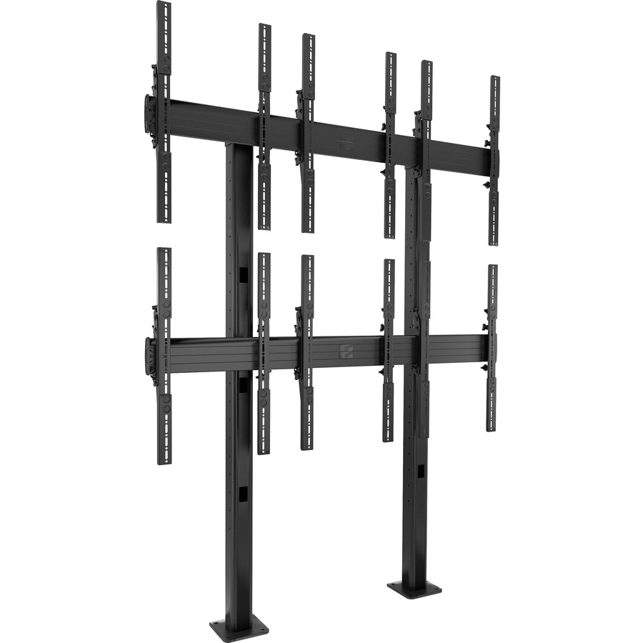 Chief Fusion Large 3x2 Portrait Adjustable Bolt-Down Freestanding Video Wall Mount - For Displays 42-46˘ - Black