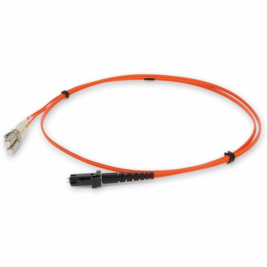 AddOn 2m LC to MT-RJ Orange OM1 Duplex OFNR (Riser-Rated) MMF (Multi Mode) Fiber Patch Cable, 62.5/125