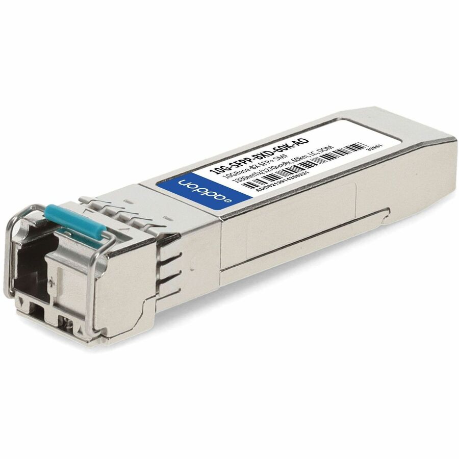 AddOn Brocade® (Formerly) 10G-SFPP-BXD-60K Compatible TAA 10GBase-BX SFP+ Transceiver (SMF, 1330nmTx/1270nmRx, 60km, LC, DOM)