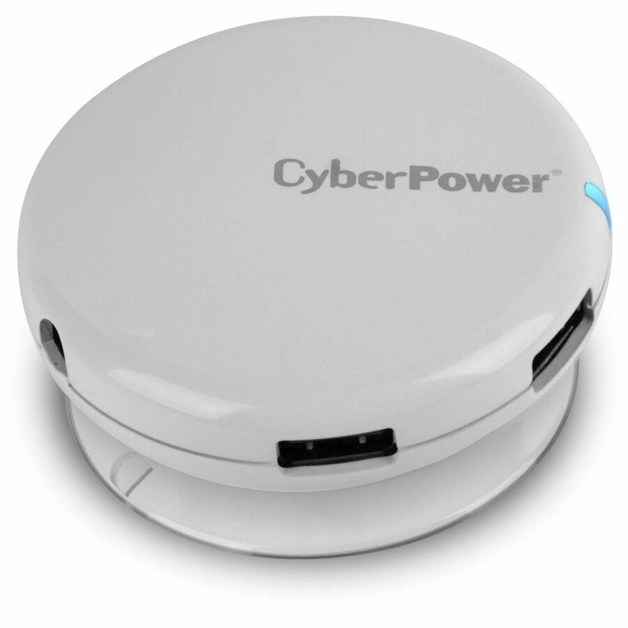 CyberPower USB 3.0 Superspeed Hub with 4 Ports and 3.6A AC Charger - White - USB - Rack Mount - 4 USB Port(s) - 4 USB 3.0 Port(s)
