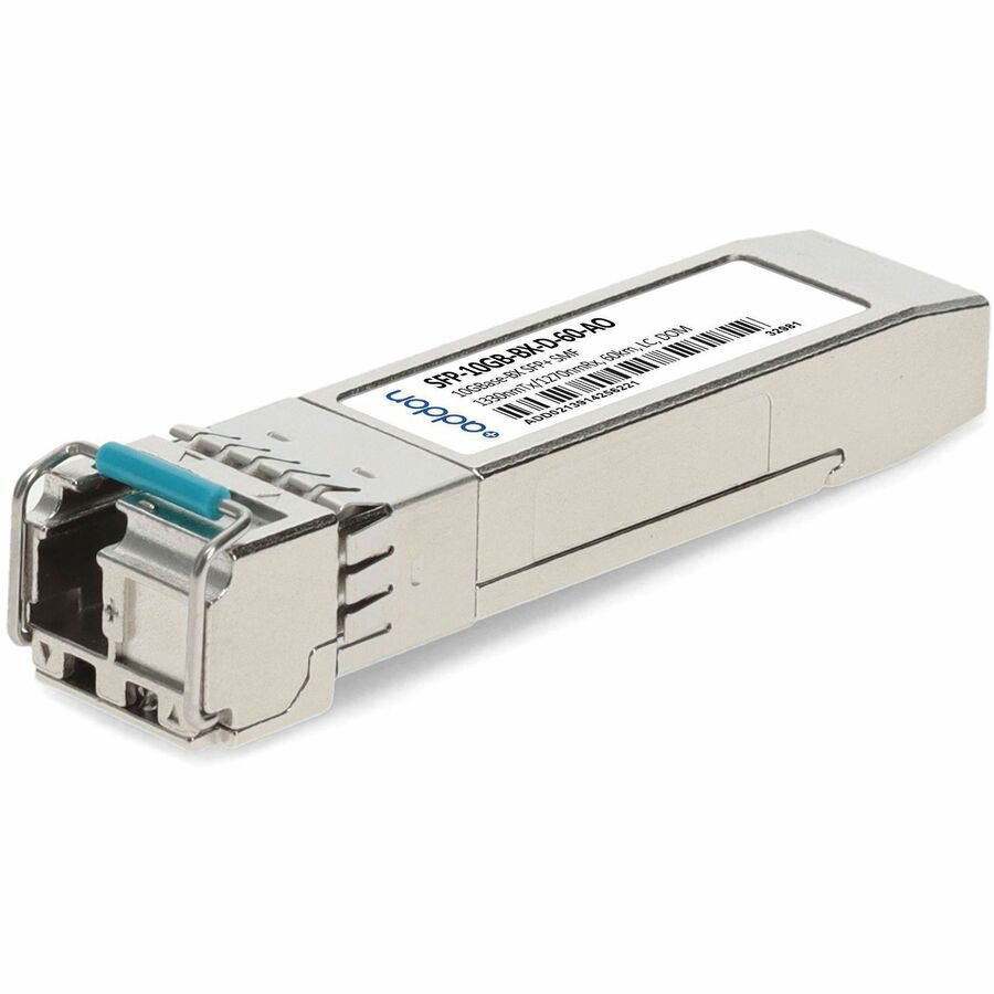 AddOn MSA and TAA 10GBase-BX SFP+ Transceiver (SMF, 1330nmTx/1270nmRx, 60km, LC, DOM)