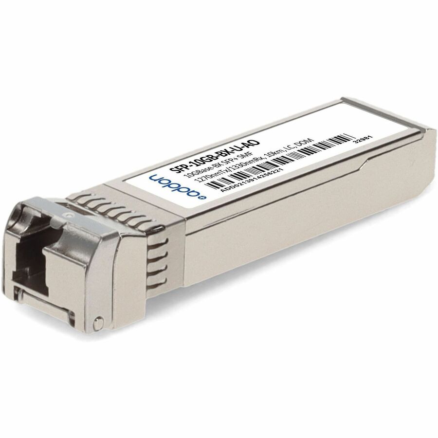 AddOn MSA and TAA 10GBase-BX SFP+ Transceiver (SMF, 1270nmTx/1330nmRx, 10km, LC, DOM)
