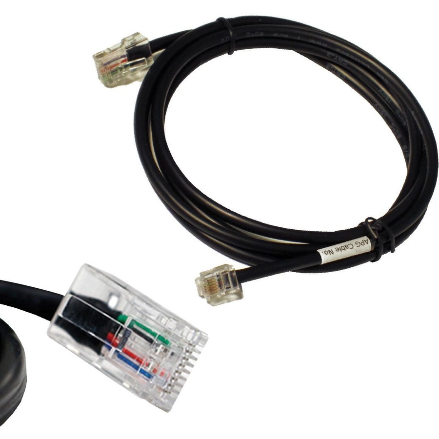 apg® Printer Interface Cable | CD-102B Cable for Cash Drawer to Printer | 1 x RJ-12 Male - 1 x RJ-45 Male | Connects to TPG and Ithaca Printers